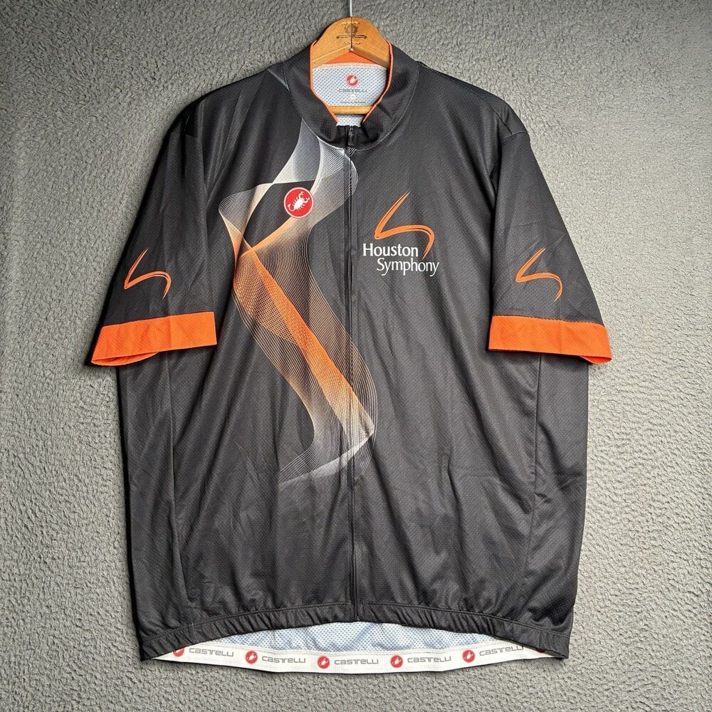 Cycling Castelli Jersey Short Sleeve Size 5XL Full Zip Houston Symphony